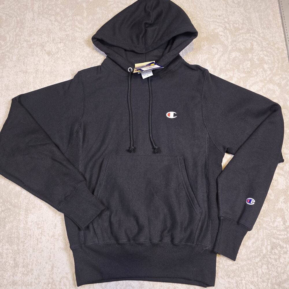 Champion Reverse Weave Hoodie Black Men's Size Extra Small